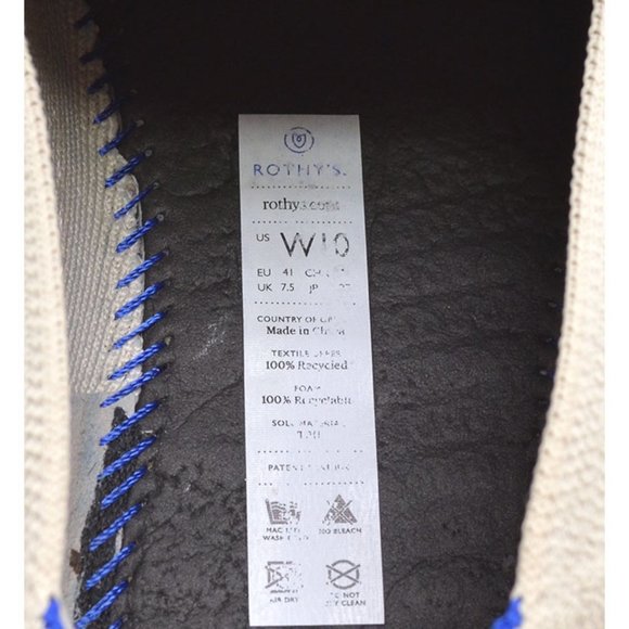 Rothy's The Loafer Tan Knit Washable Flats size 10 - Picture 6 of 6